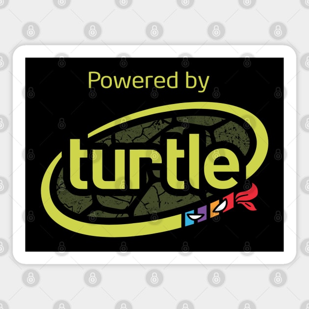 Powered By Turtle Magnet by TrulyMadlyGeekly